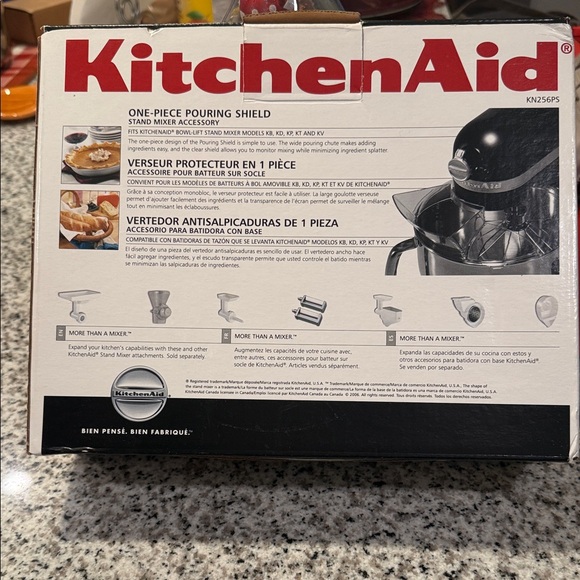 KitchenAid Pouring Shield - Black - Picture 2 of 5